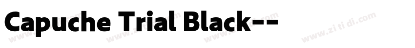 Capuche Trial Black-字体转换